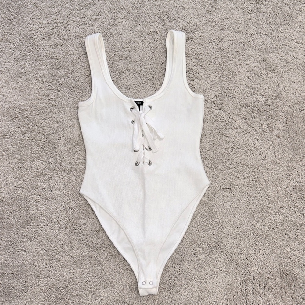 Forever 21 Lace Up Bodysuit